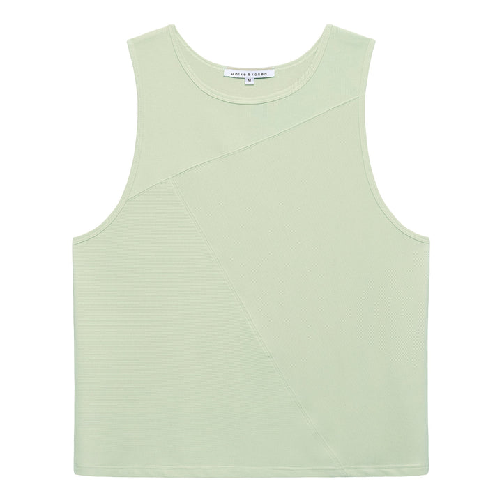 Sage Beach Walk Rib Muscle Tee - Parke & Ronen