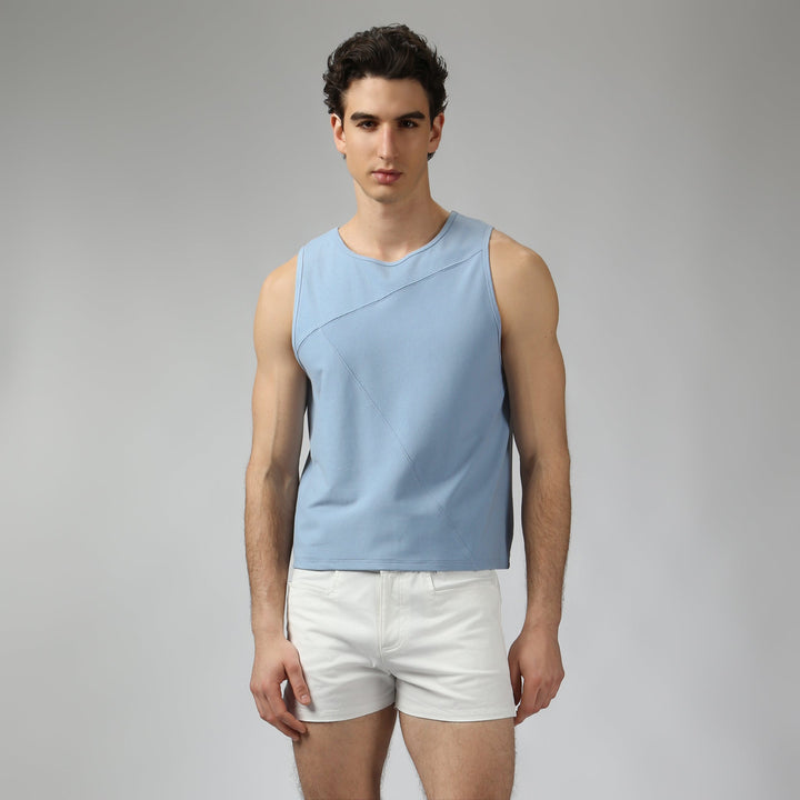 NEW- Sky Beach Walk Rib Muscle Tee - Parke & Ronen
