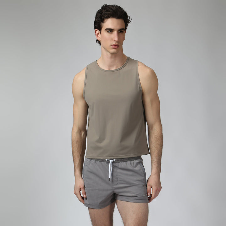 Sand Bar Kinetic Rib Muscle Tee - Parke & Ronen