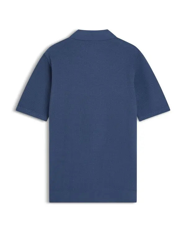 Seasonal Core Structured Knitted Regular-Fit Polo Ensign Blue