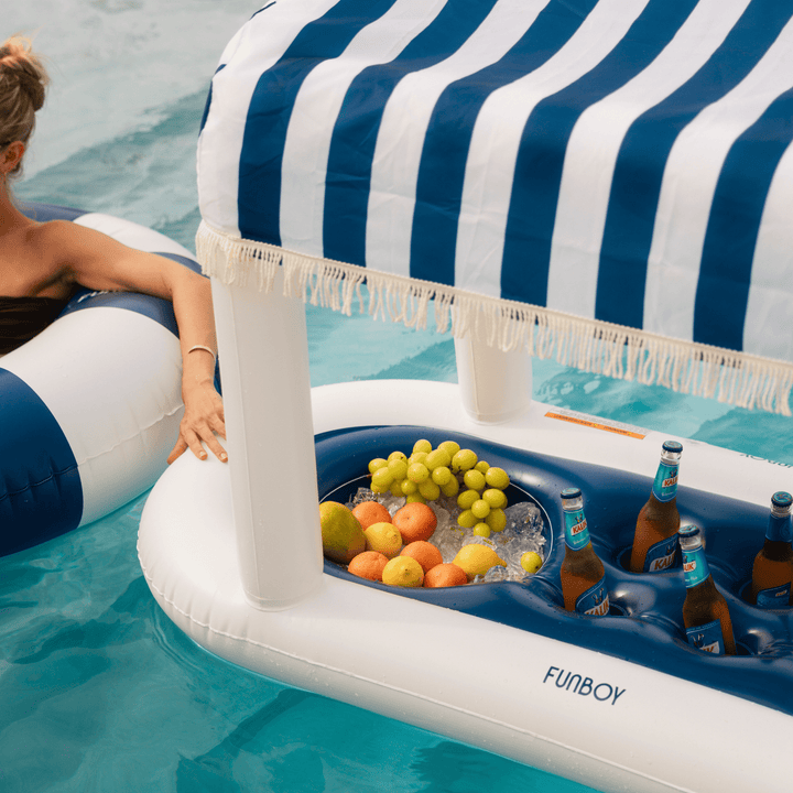 Floating Cabana Bar Navy Stripes