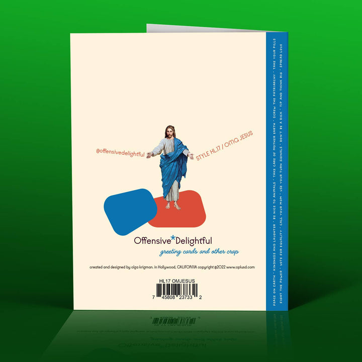Omg Jesus Christmas Card