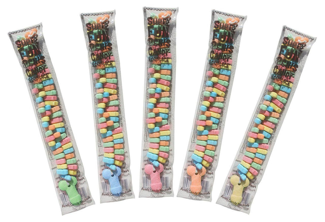Super Fun Penis Candy Necklace - POP Display of 24