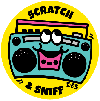 80s Music EverythingSmells Scratch & Sniff Stickers