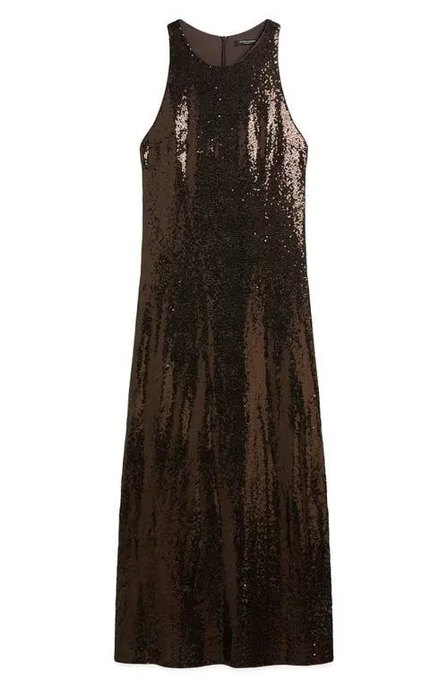 Sequins Maxi Dress - Shale