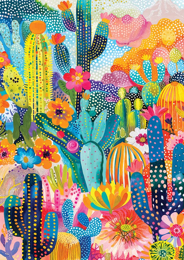 Cacti Land 1000-Piece Enjoy Puzzle