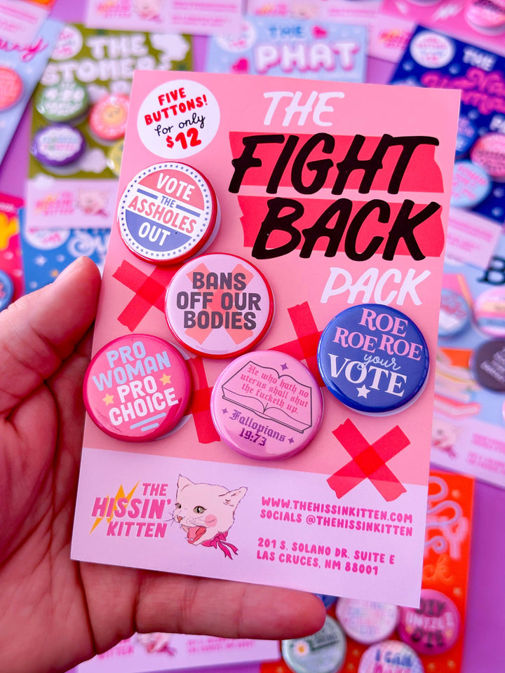 The Fight Back Pack - Pin Back