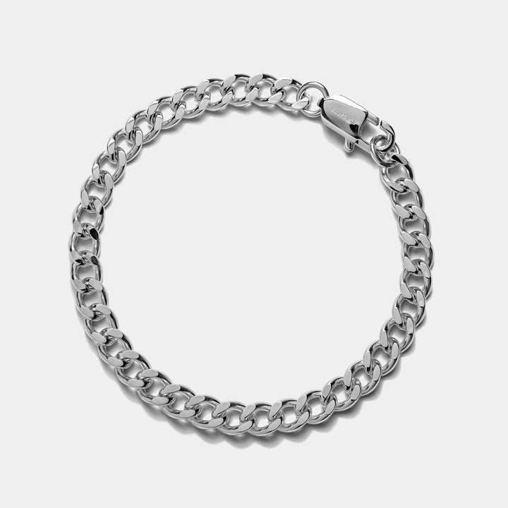 Cuban Chain Silver Bracelet