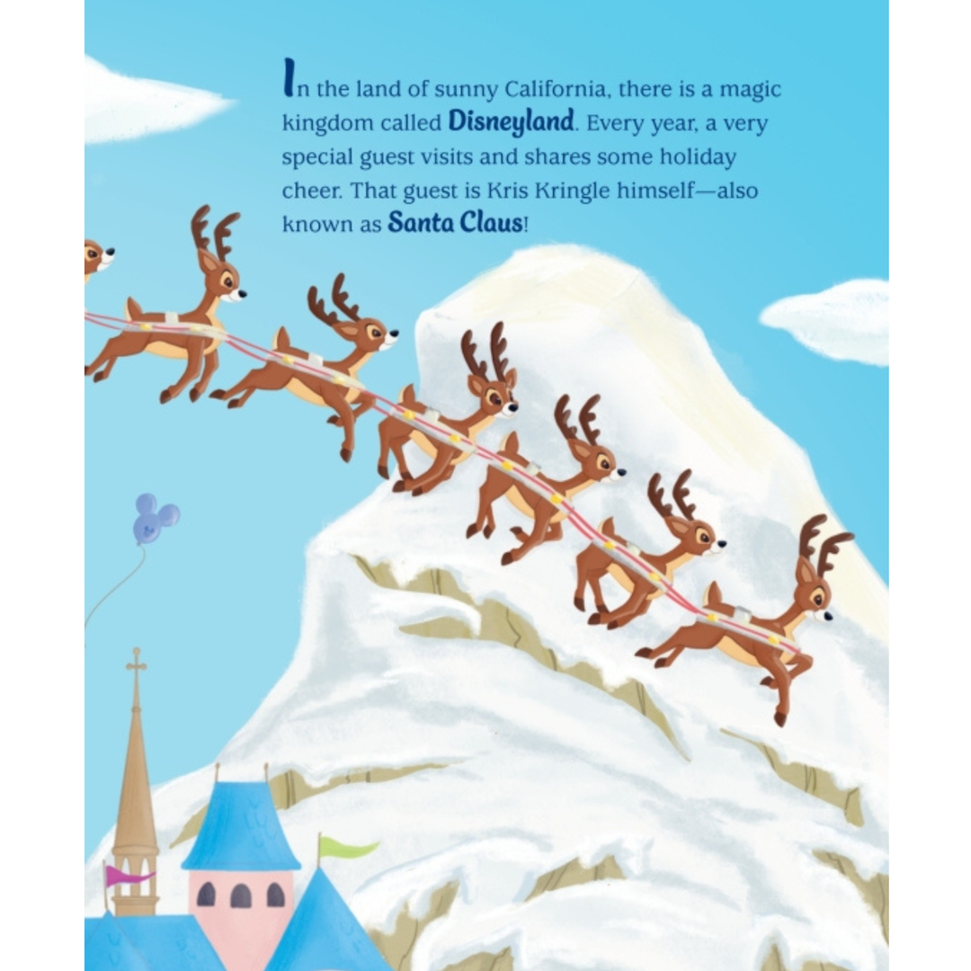 Little Golden Book Santa Stops at Disneyland
