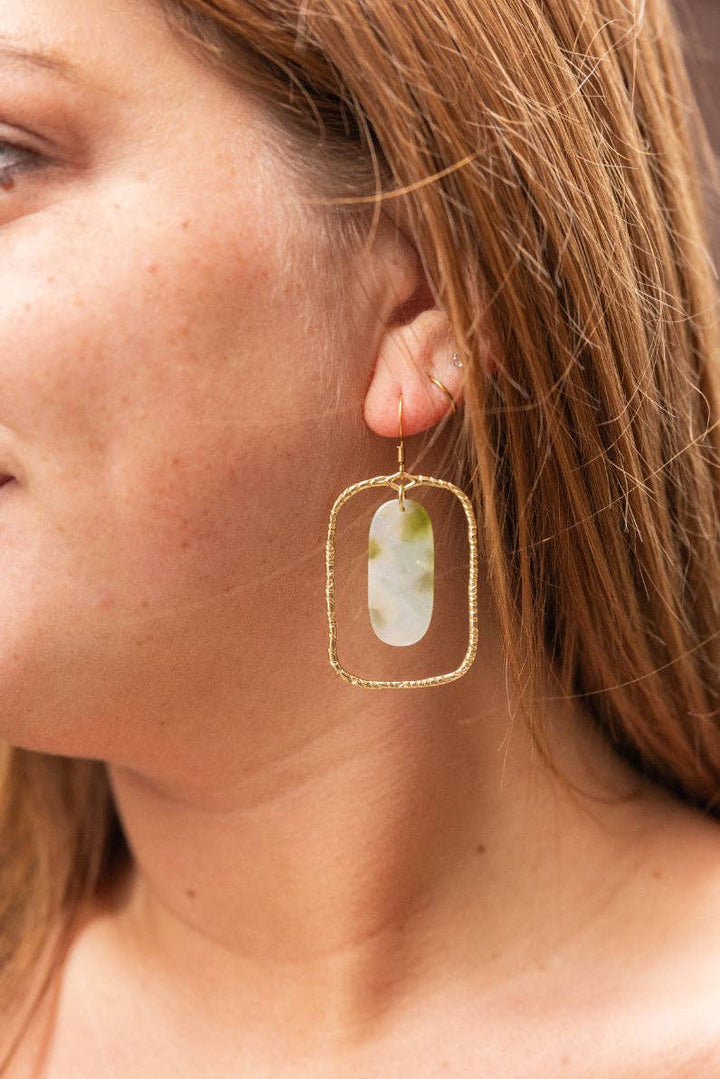 Madison Earrings - Pear Opal // Jewelry