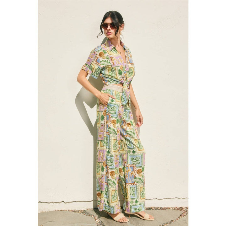Offshore Decorative Knit Waist Pants