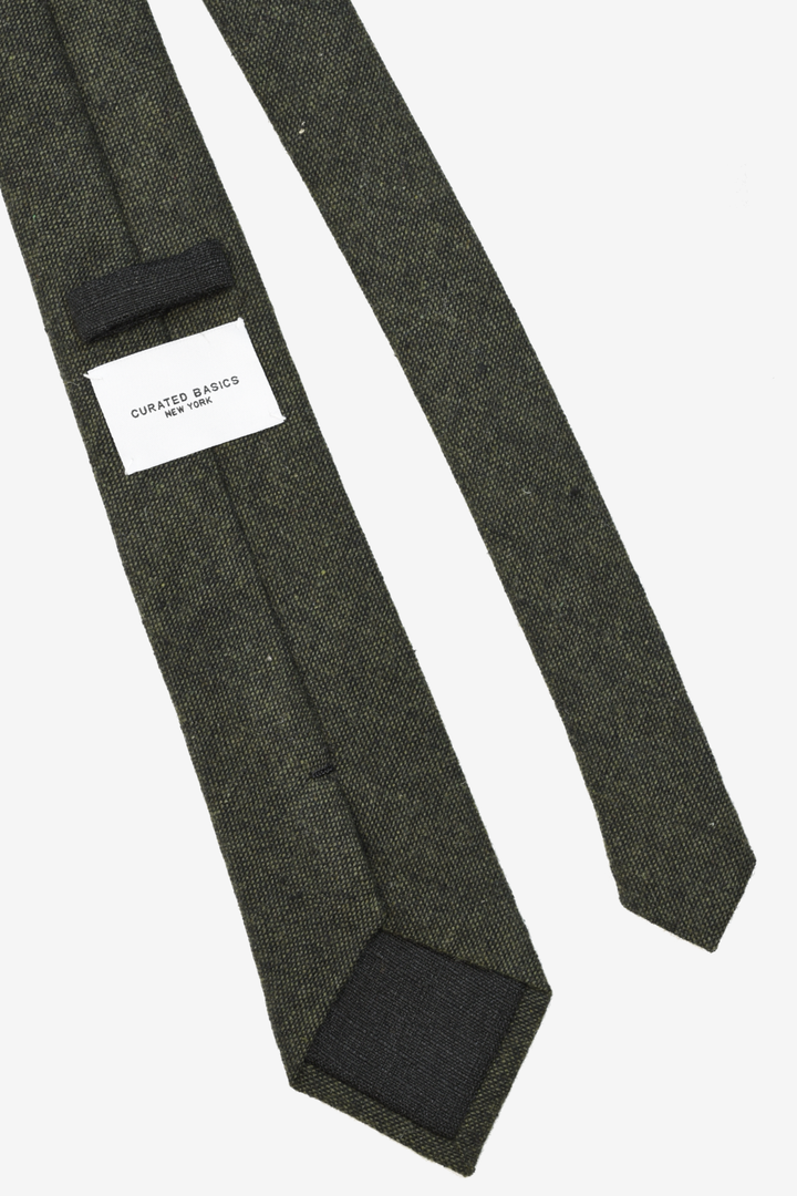Dark Green Wool Tie