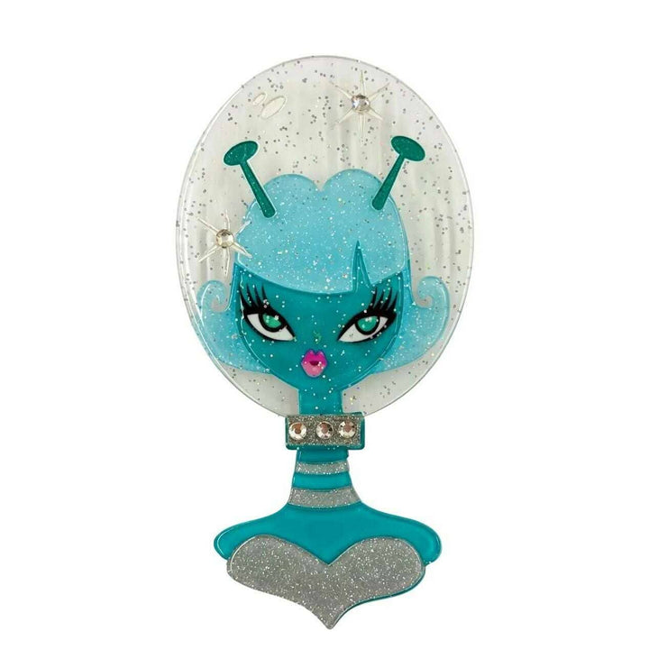 Beam Me Up Babe Spooky Doll Brooch