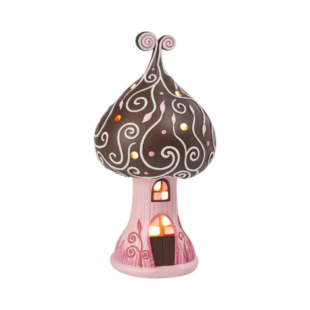 9.5in LED Brown Candy House