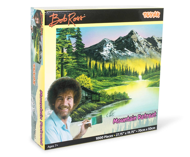 Bob Ross Mountain Retreat 1000 Piece Jigsaw Puzzle