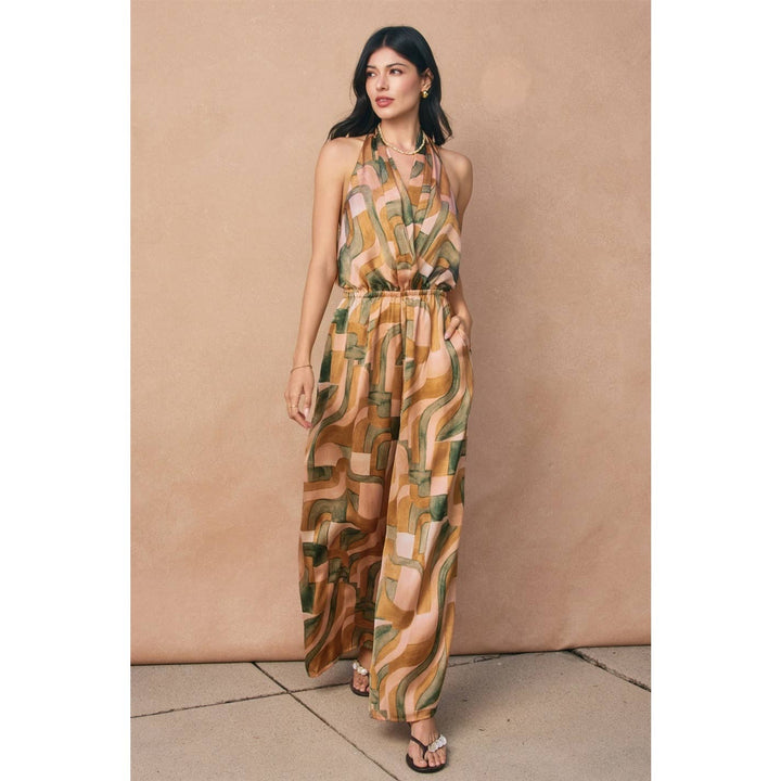 Dune Deco Halter Neck Jumpsuit