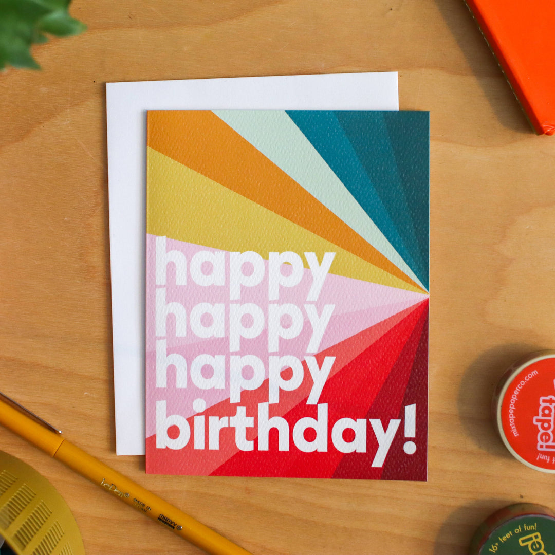 BIRTHDAY SPECTRUM - greeting card