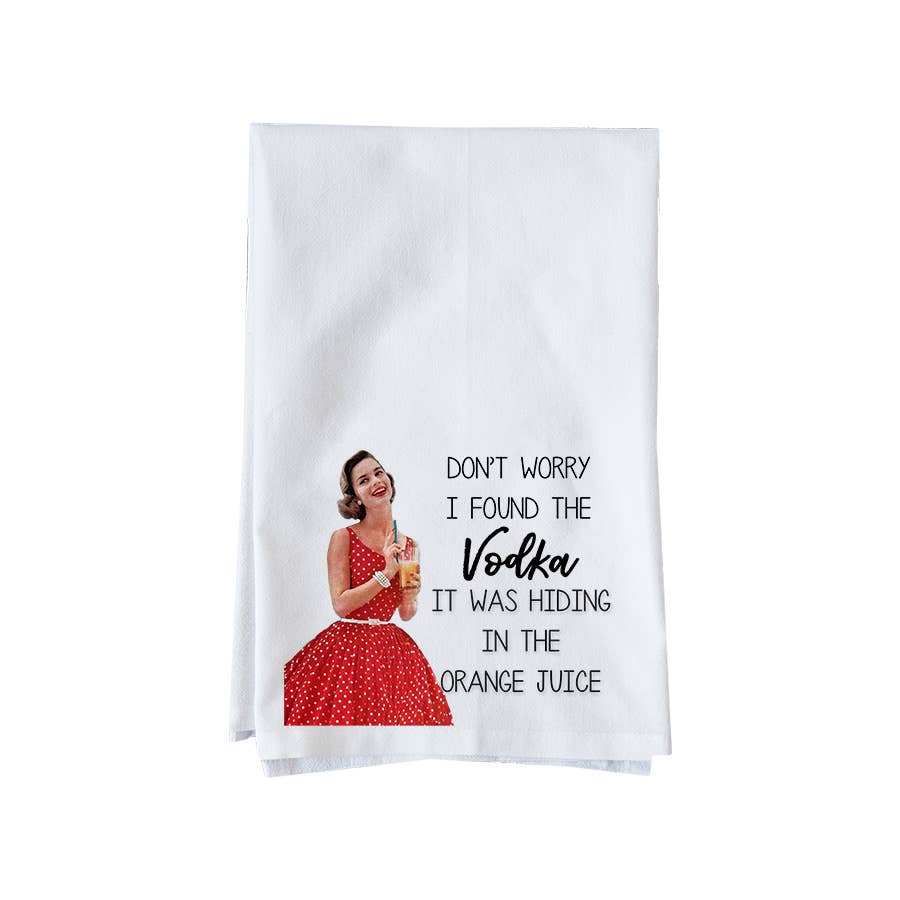 Found the vodka Kitchen Towel