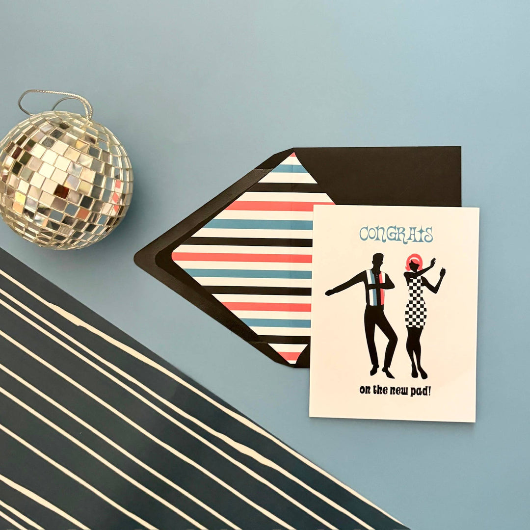 Mod Dancers Congrats on the New Pad Housewarming Card