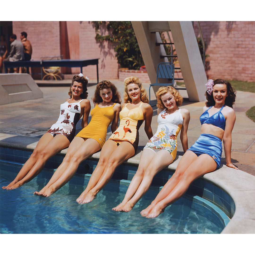 Starlets Poolside, 1940's