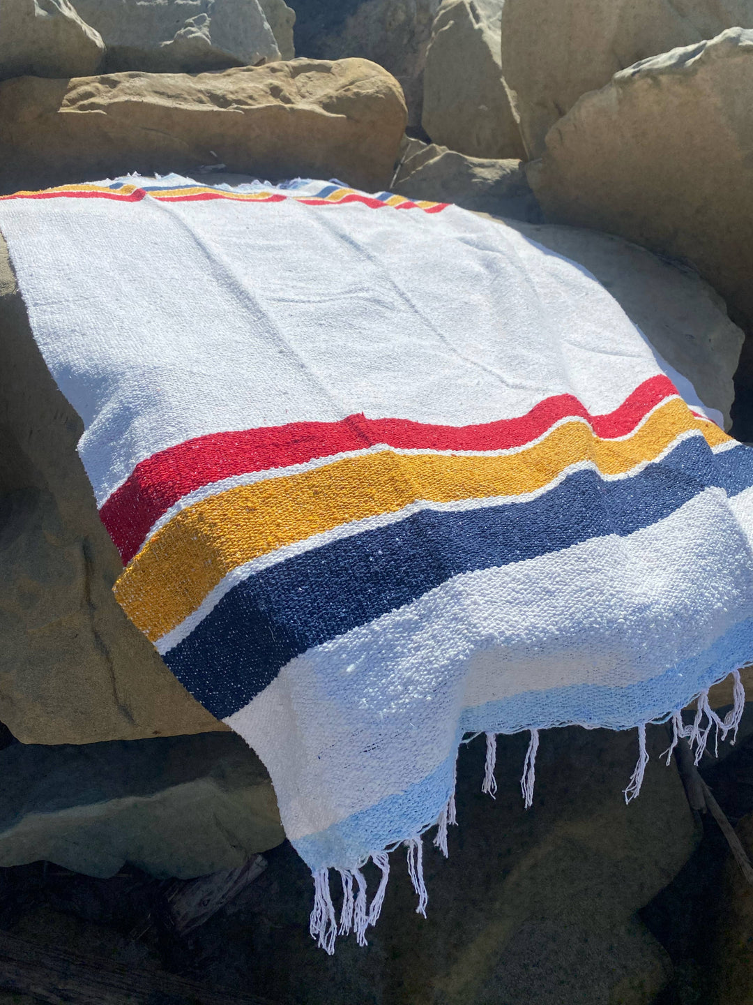 Vintage Camp - Recycled Throw Blanket
