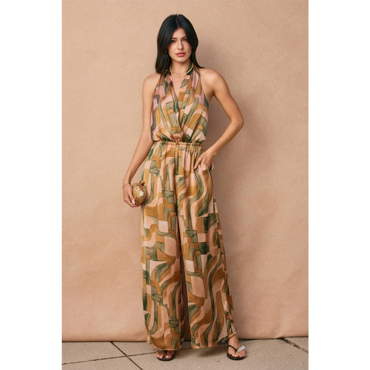 Dune Deco Halter Neck Jumpsuit