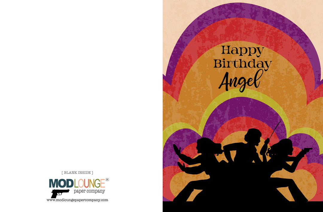 Angels Inspired Pop Icon Happy Birthday Angel Greeting Card