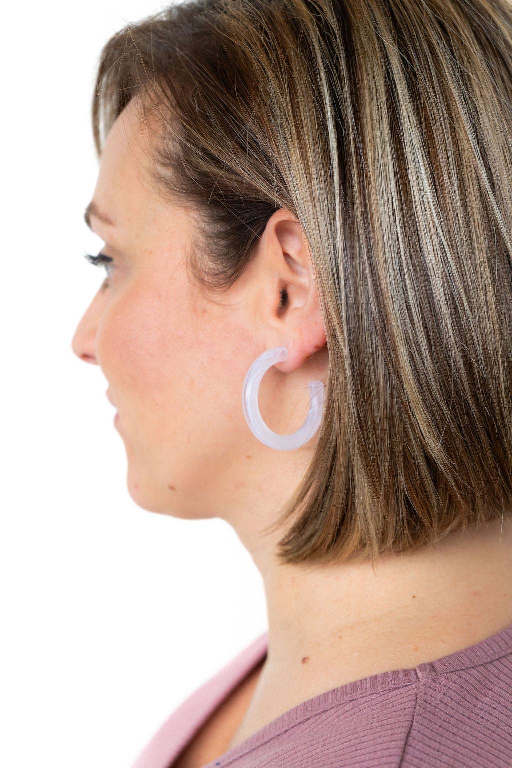 Josie Hoops - White