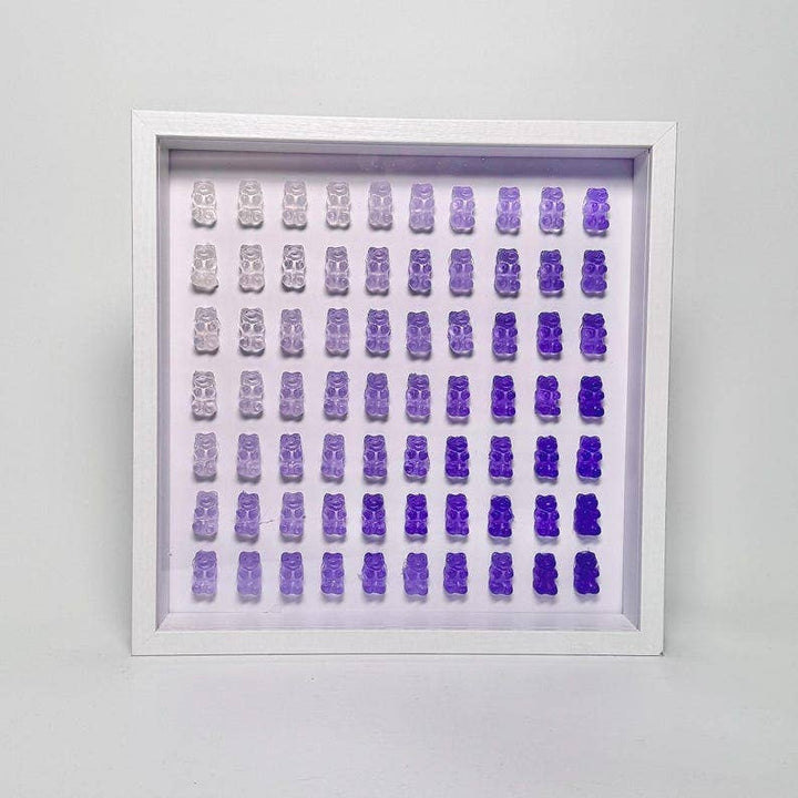 Hand-Sculpted Gummy Bear Resin Art Shadow Box