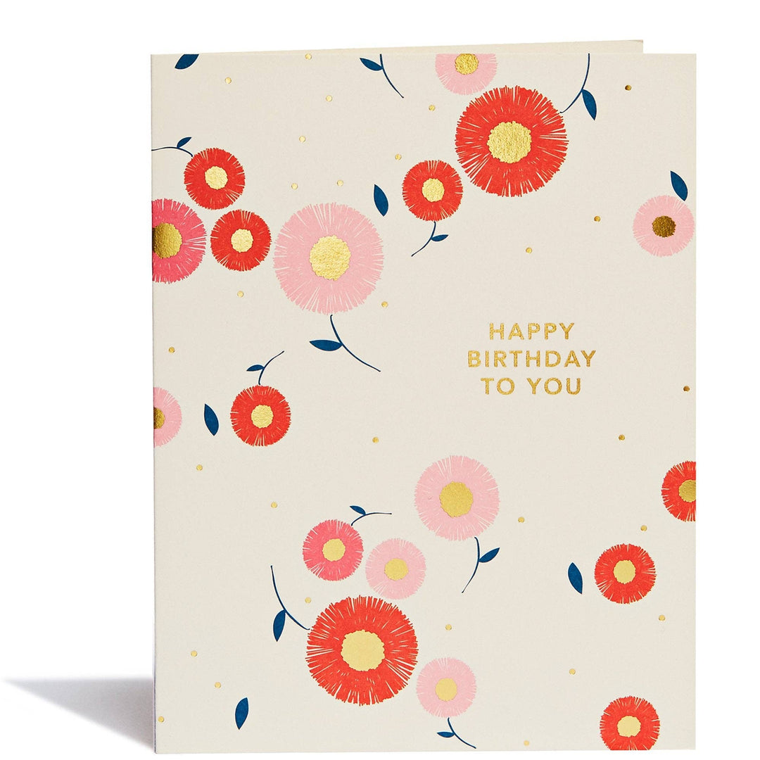 Astrid Flowers Birthday Greeting Card