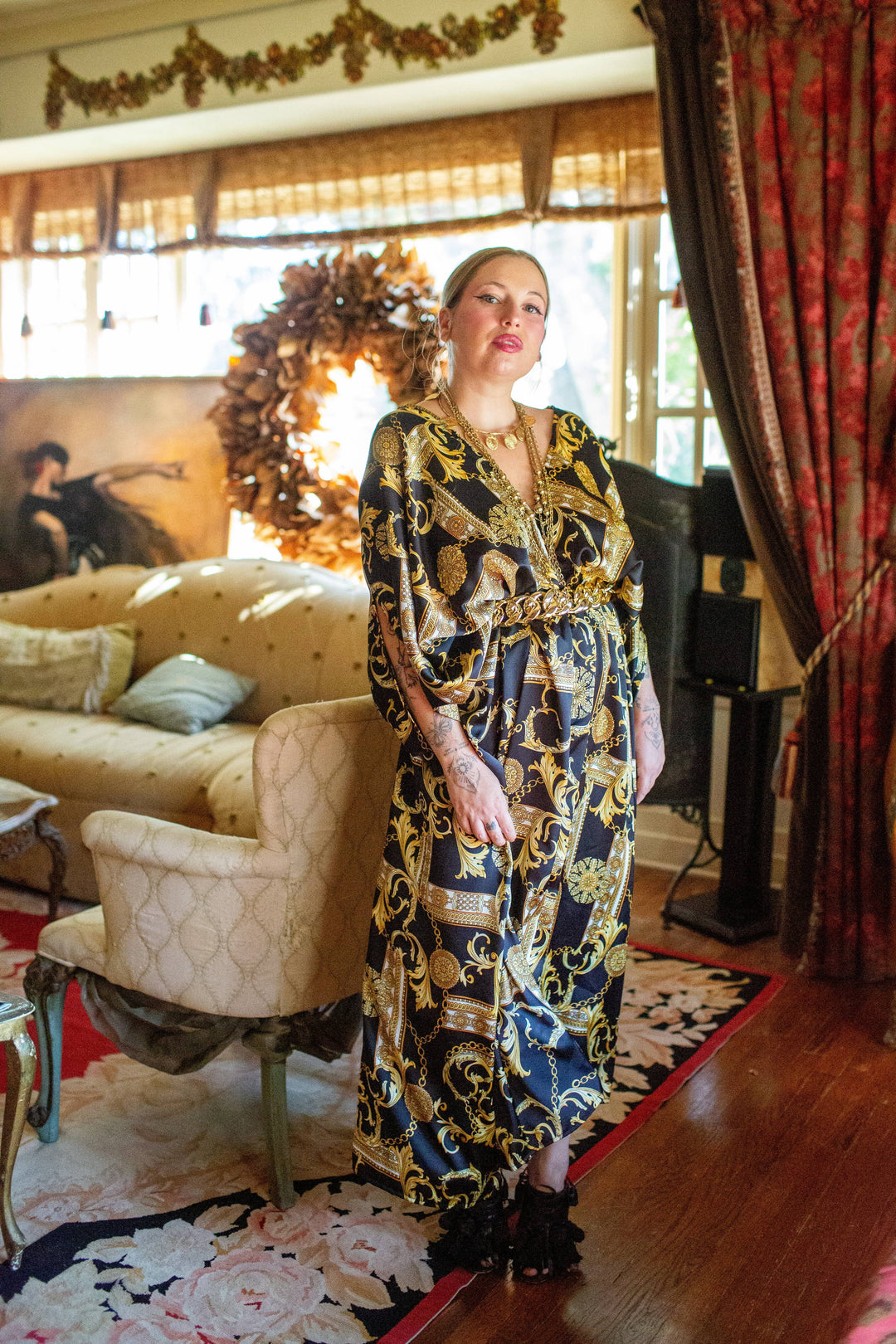 Voglia Nera Caftan Kaftan Dress