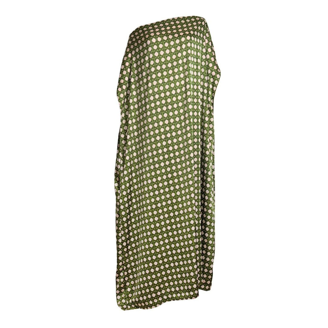 Roma Column Caftan In Vert Cannage