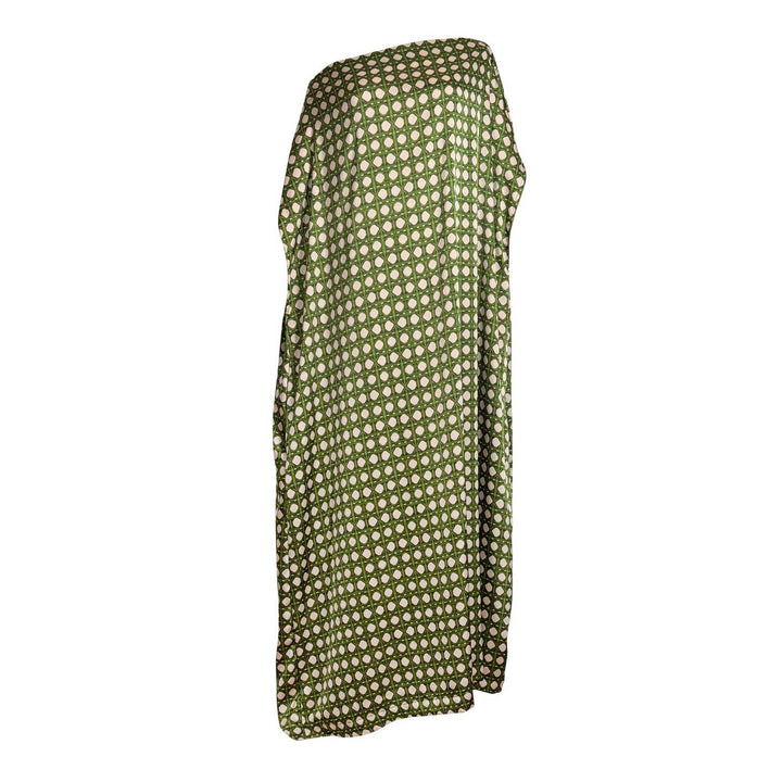 Roma Column Caftan In Vert Cannage