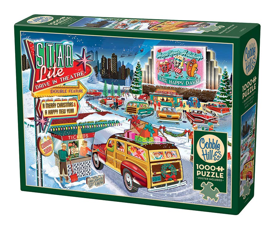 Holiday Drive In 1000-Piece Cobble Hill Puzzle