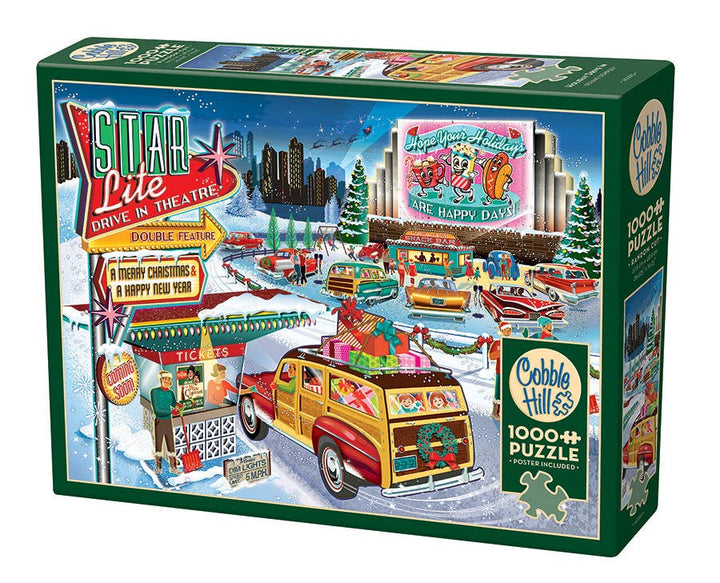 Holiday Drive In 1000-Piece Cobble Hill Puzzle