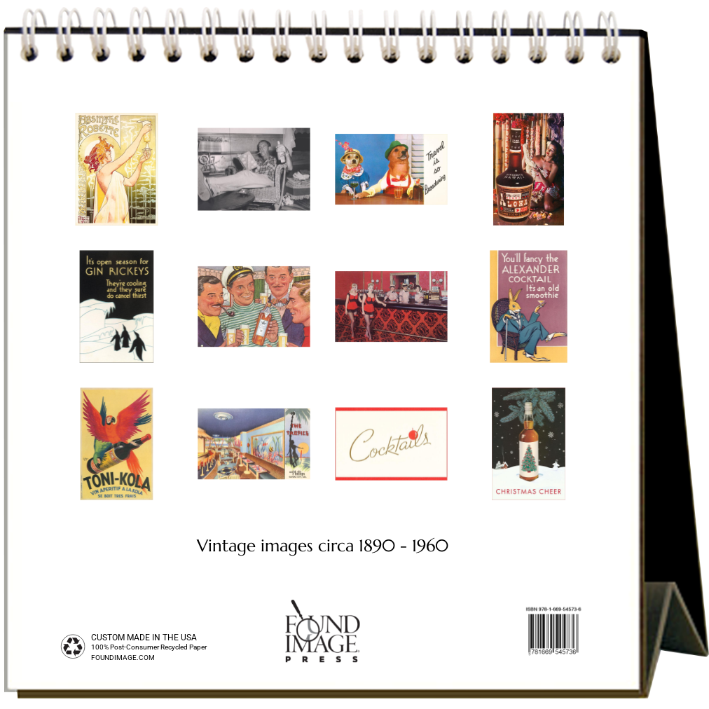 Cocktails 2026 Desk Calendar