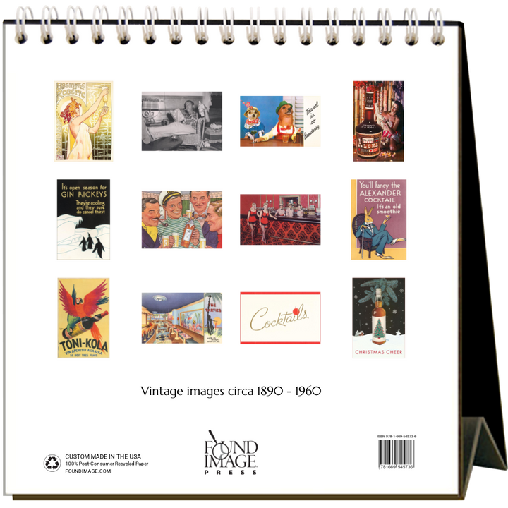 Cocktails 2026 Desk Calendar
