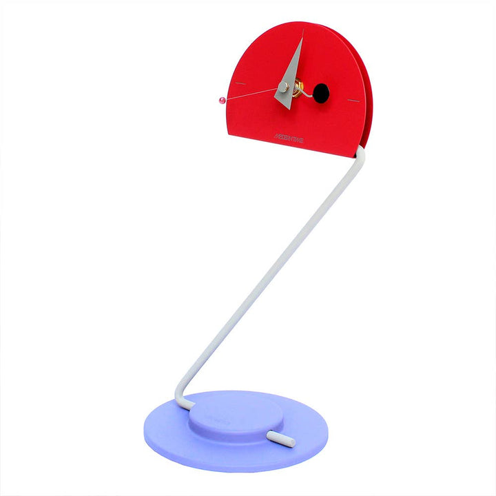 Peacock Desk Clock - Movable Height - Memphis Design