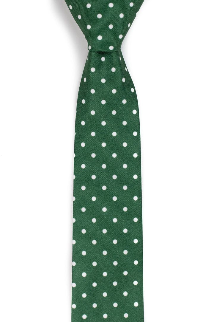 Dublin - Green Polka Dot Tie