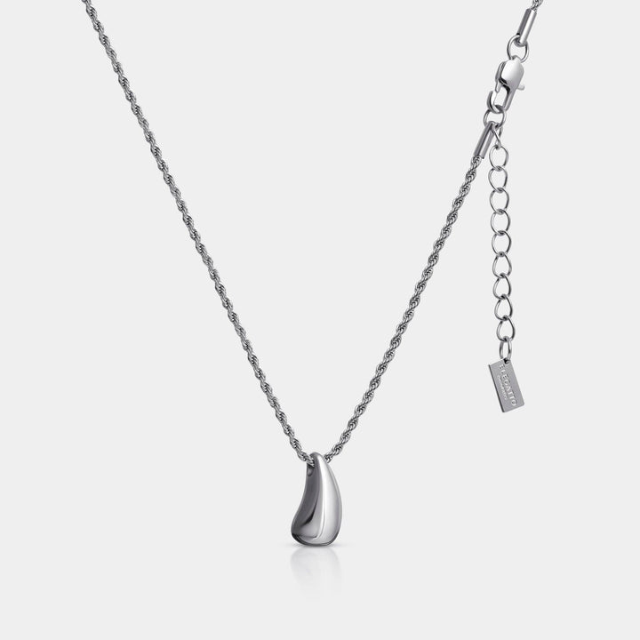 Dewy Pendant Silver Necklace