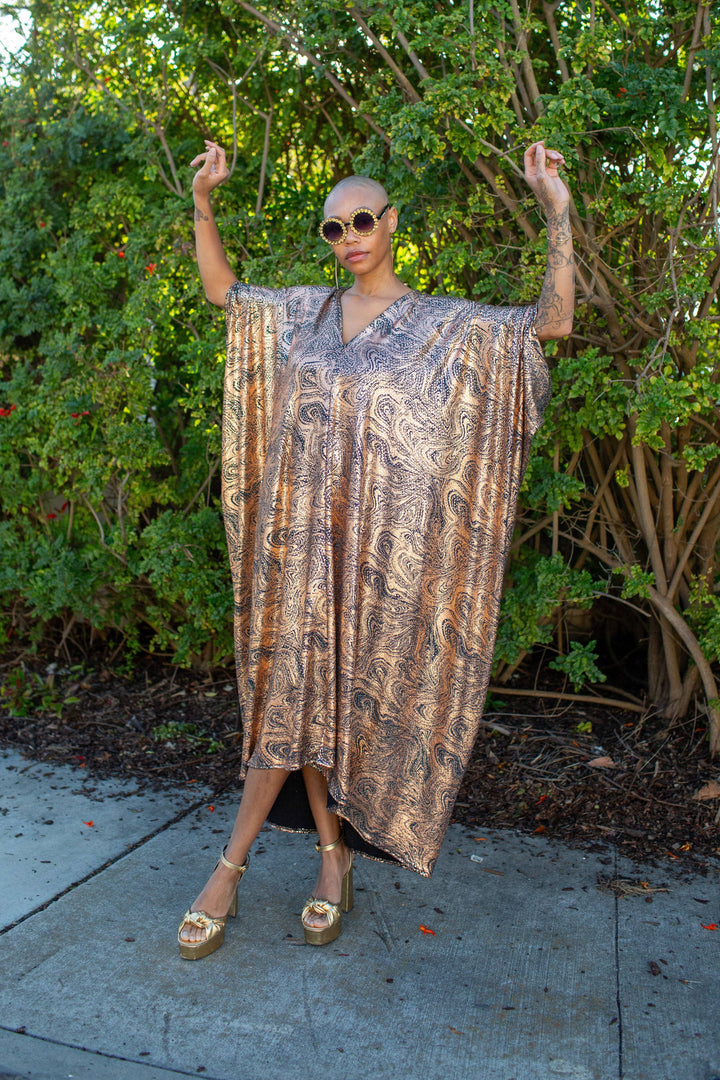 Sunset Current Sequin Caftan