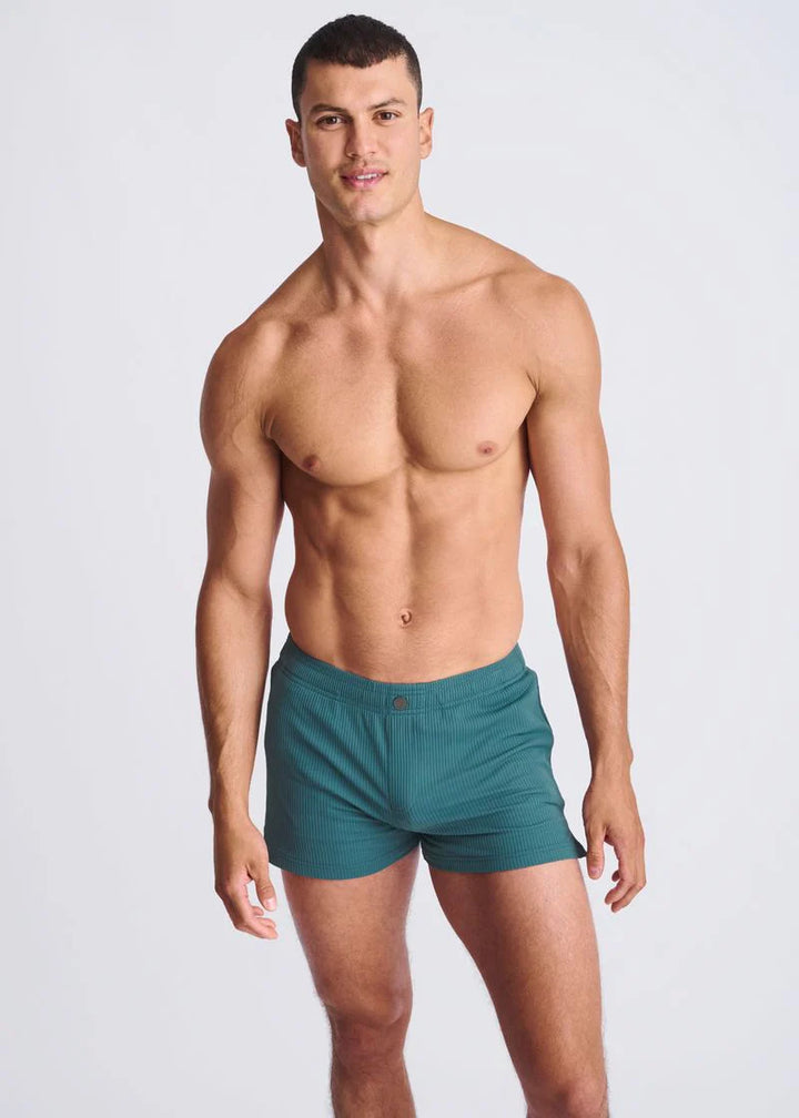 Viridian Seersucker Swim Shorts W/Mesh Lining PM-6023