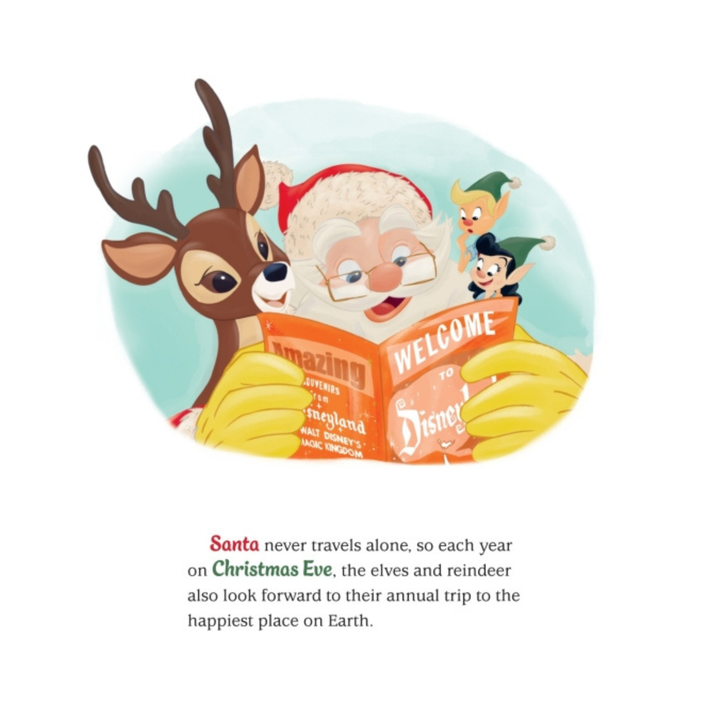 Little Golden Book Santa Stops at Disneyland