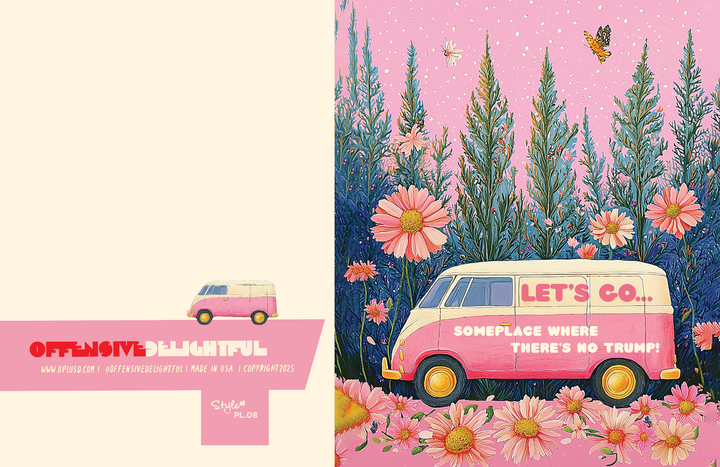 NO TRUMP VAN political everyday card