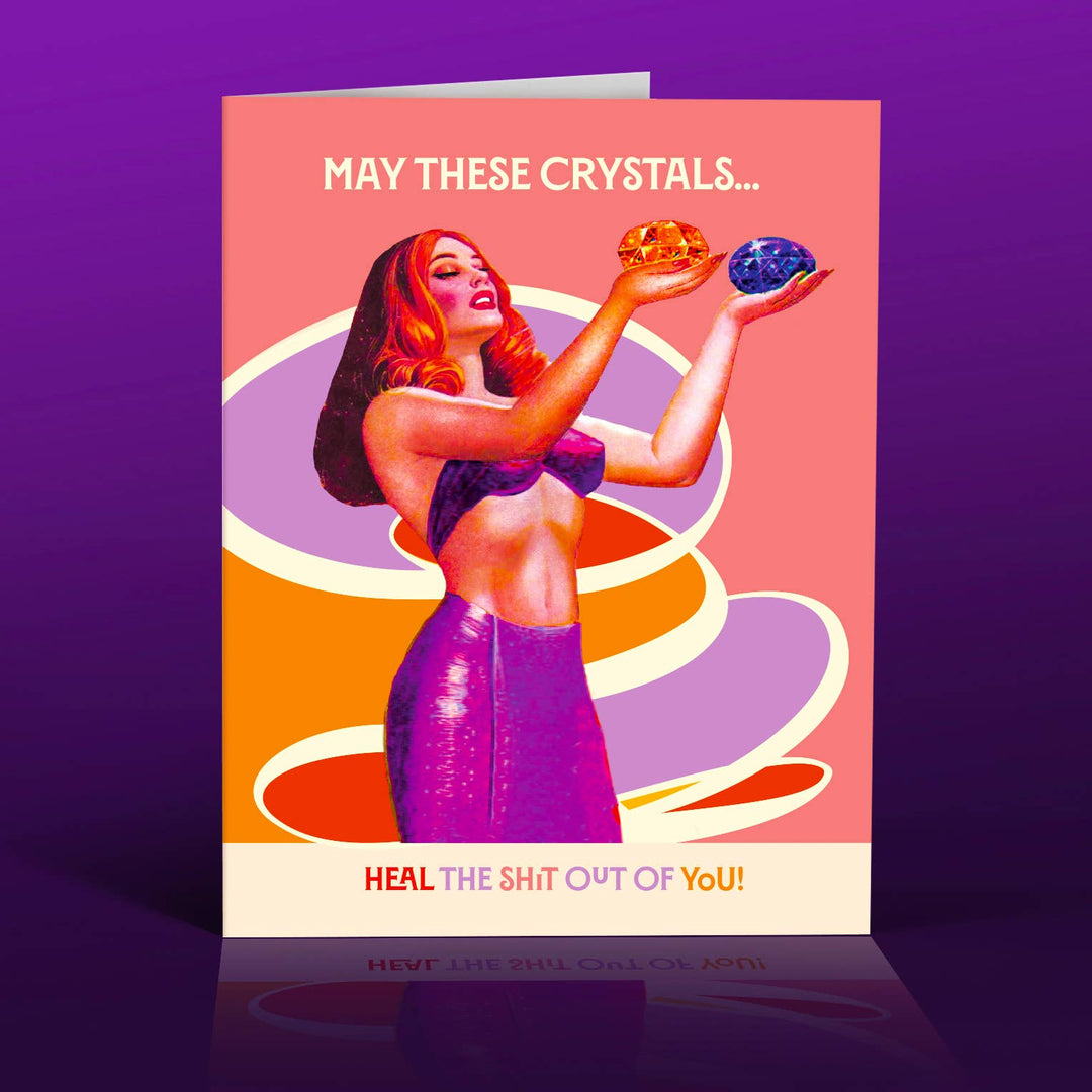 CRYSTAL LADY  healing ironic card
