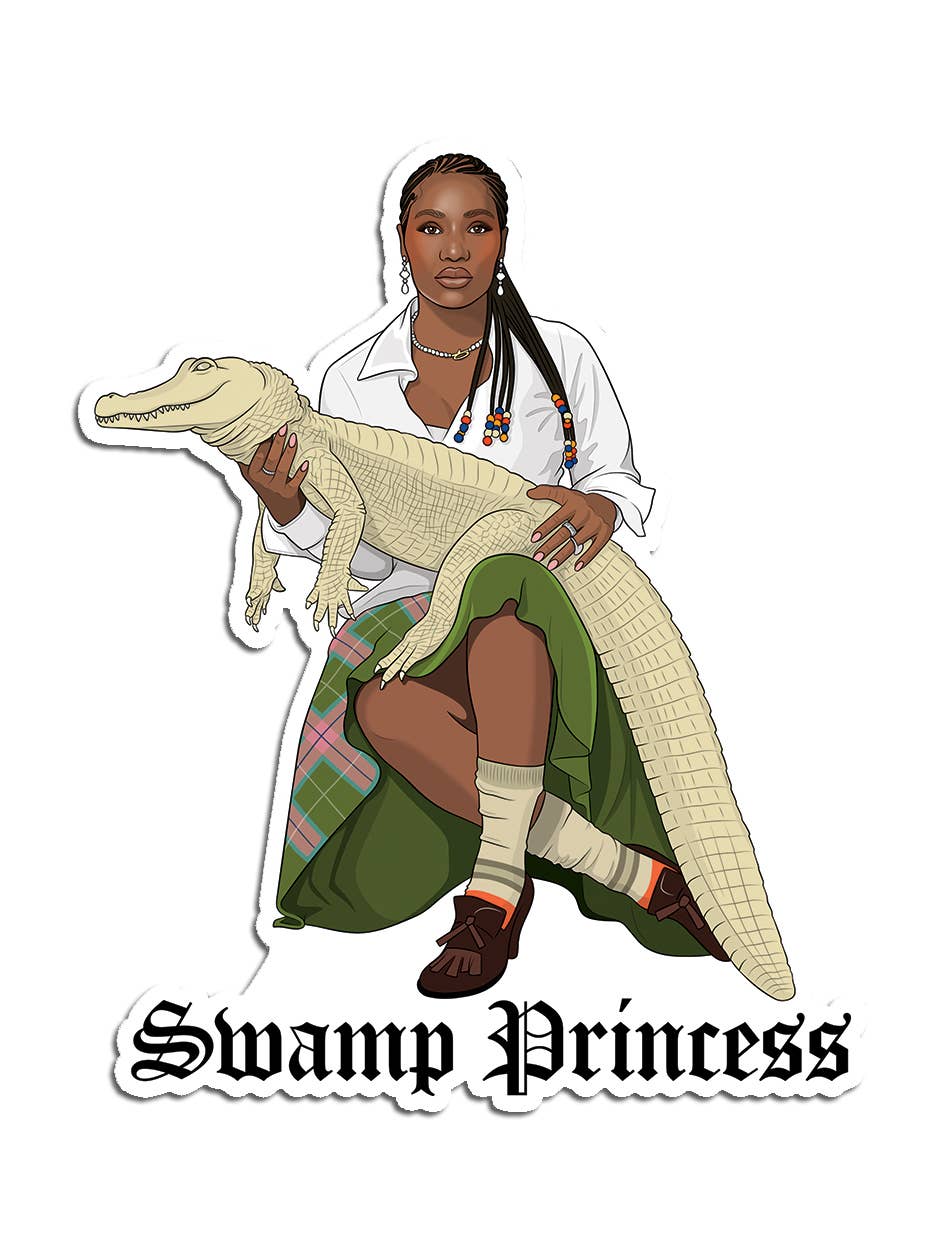 Swamp Princess Die Cut Sticker