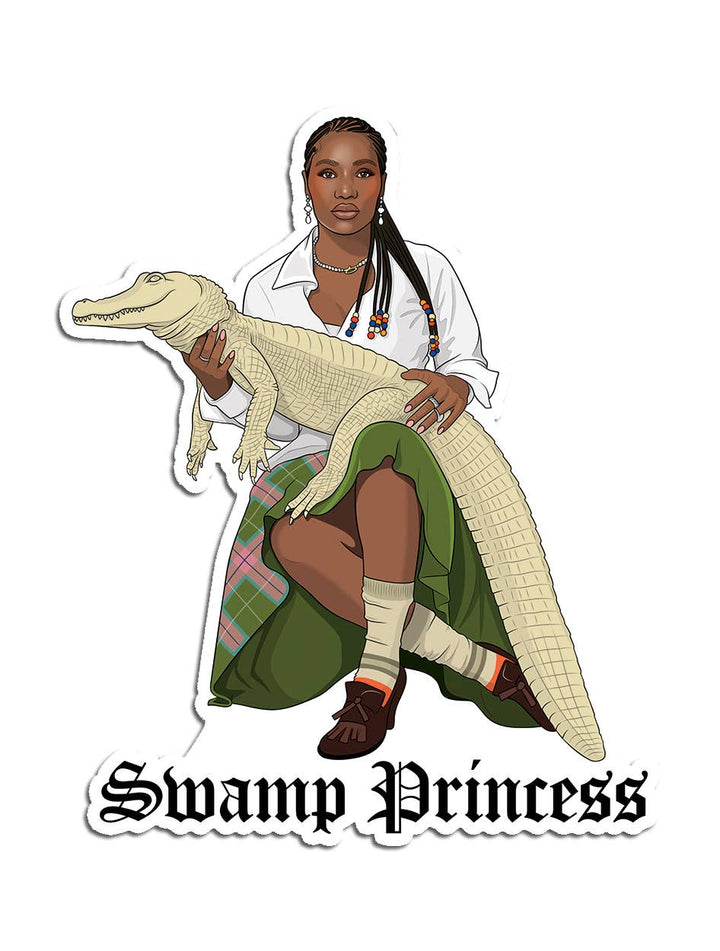 Swamp Princess Die Cut Sticker