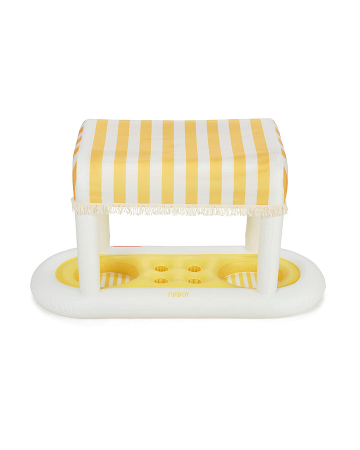 Floating Cabana Bar Yellow Stripes