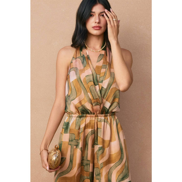 Dune Deco Halter Neck Jumpsuit