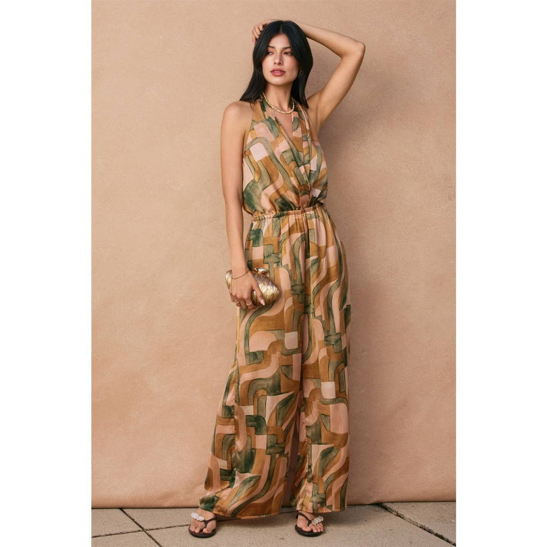 Dune Deco Halter Neck Jumpsuit